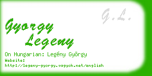 gyorgy legeny business card